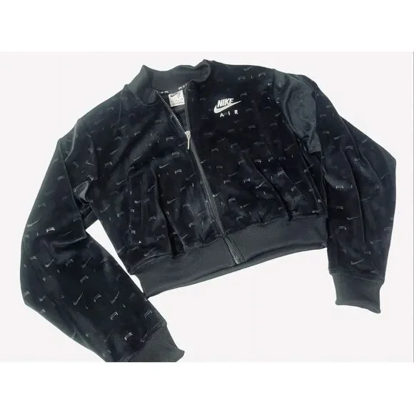 Nike Air Velour Zip Cropped Jacket - Picture 3 of 9